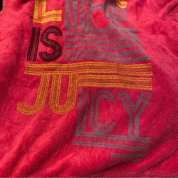 Vintage Juicy Couture Terry zipup hoodie sleeveless kawaii style full back logo - Picture 10 of 10